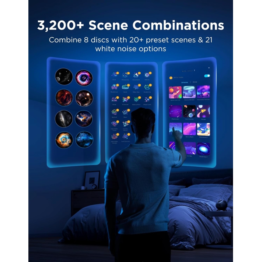 Govee - Galaxy Light Projector 2 Pro Matter Wi-Fi kõlariga