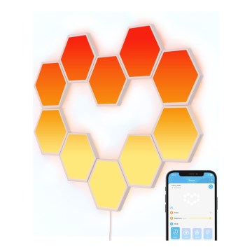 Govee - KOMPLEKT 10x LED RGB Hämardatav valguspaneel LED/36W/230V Wi-Fi