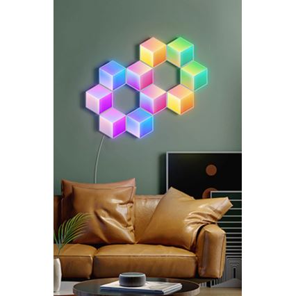 Govee - KOMPLEKT 10x LED Valgusti Glide Hexa Pro LED Smart RGBIC Wi-Fi