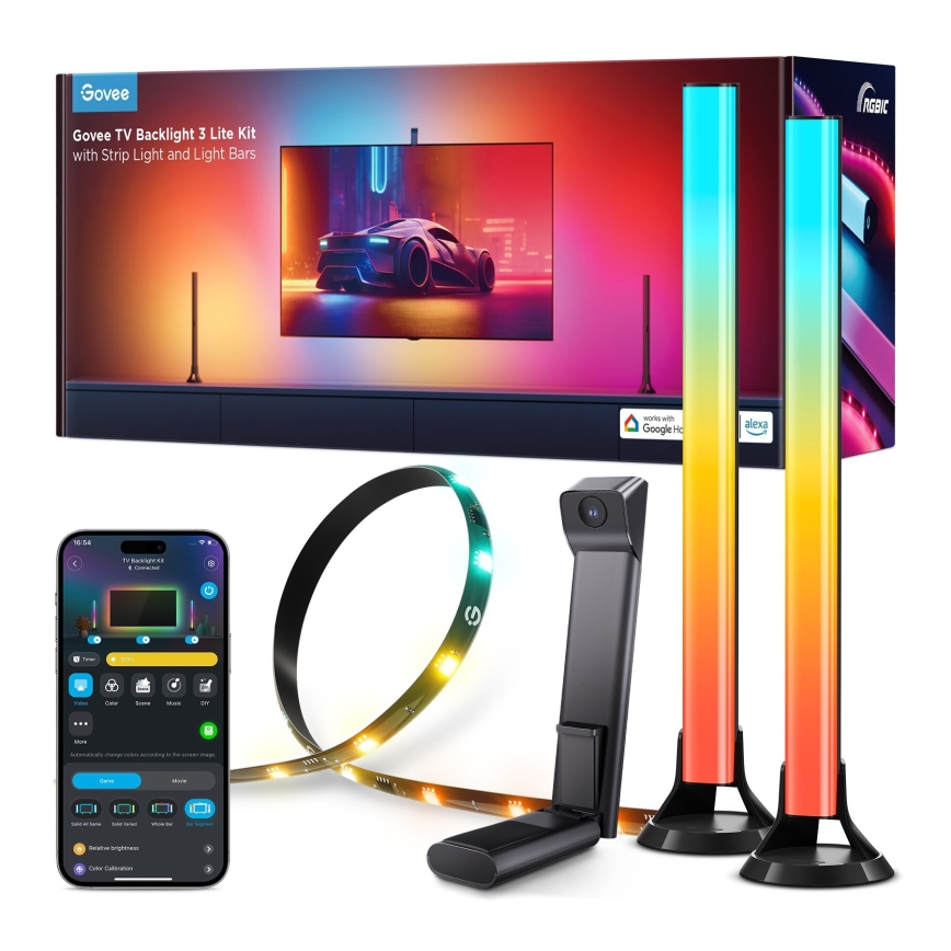Govee - KOMPLEKT 2x Backlight TV 55-65" SMART LED taustvalgustus RGBICW Wi-Fi
