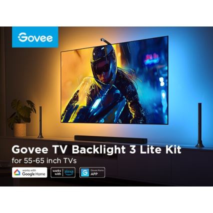 Govee - KOMPLEKT 2x Backlight TV 55-65" SMART LED taustvalgustus RGBICW Wi-Fi