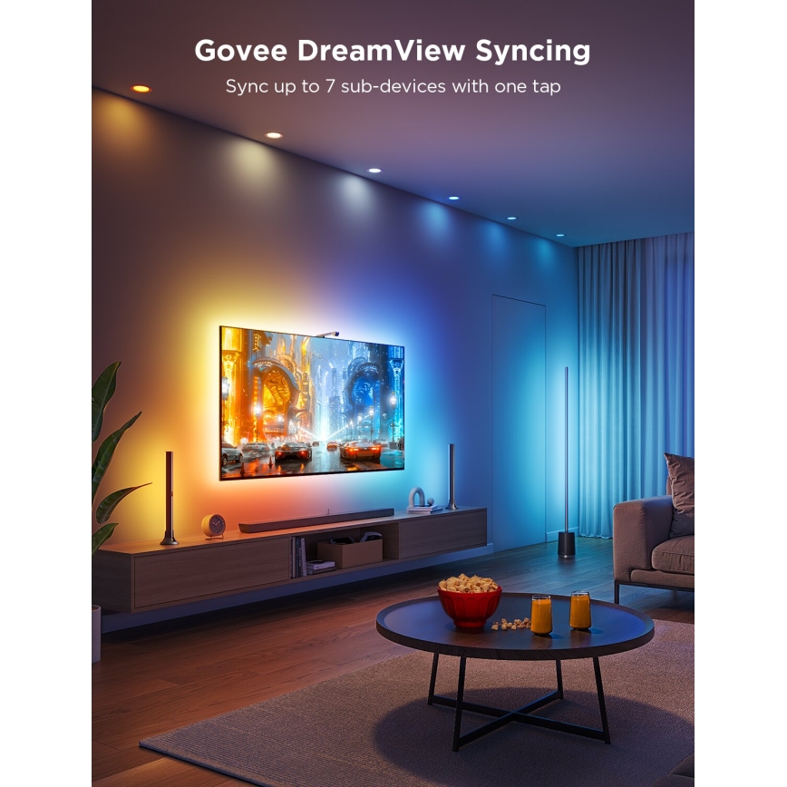 Govee - KOMPLEKT 2x Backlight TV 55-65" SMART LED taustvalgustus RGBICW Wi-Fi