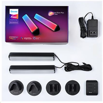 Govee - KOMPLEKT 2x Flow Plus SMART LED TV & Gaming - RGBICWW Wi-Fi