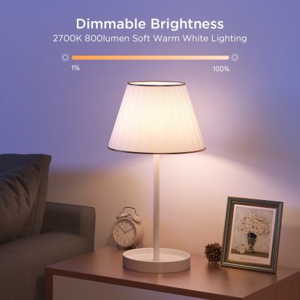 Govee - Komplekt 2x hämardatav LED-pirn nutikas MATTER A60 E27/9W/230V 2700-6500K Wi-Fi