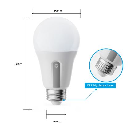 Govee - Komplekt 2x hämardatav LED-pirn nutikas MATTER A60 E27/9W/230V 2700-6500K Wi-Fi