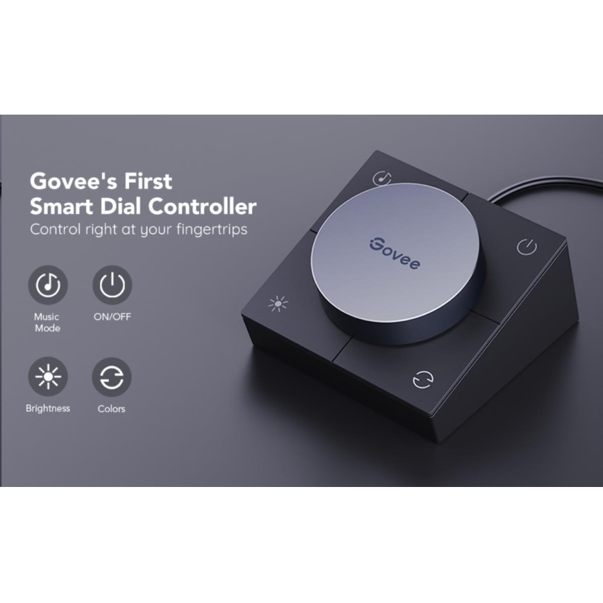 Govee - KOMPLEKT 2x Smart Gaming Wi-Fi LED RGBIC paneelid + Smart Dual + kaugjuhtimispult