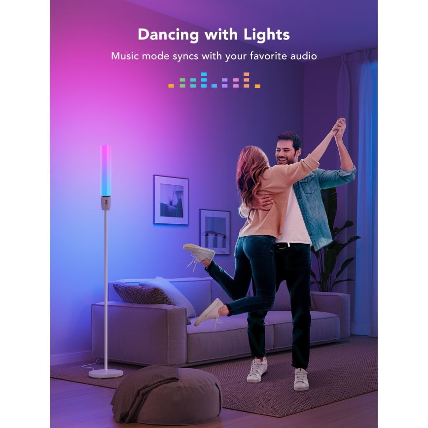 Govee - LED Hämardatav põrandalamp CYLINDER SMART RGBICWW 2200-6500K