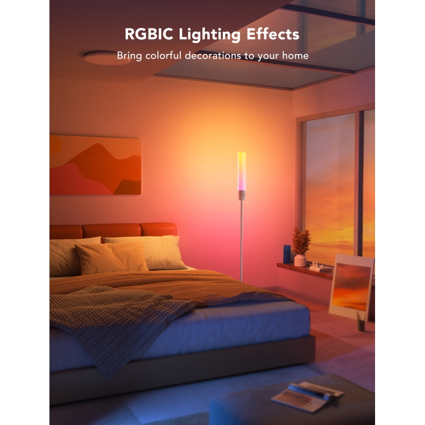 Govee - LED Hämardatav põrandalamp CYLINDER SMART RGBICWW 2200-6500K