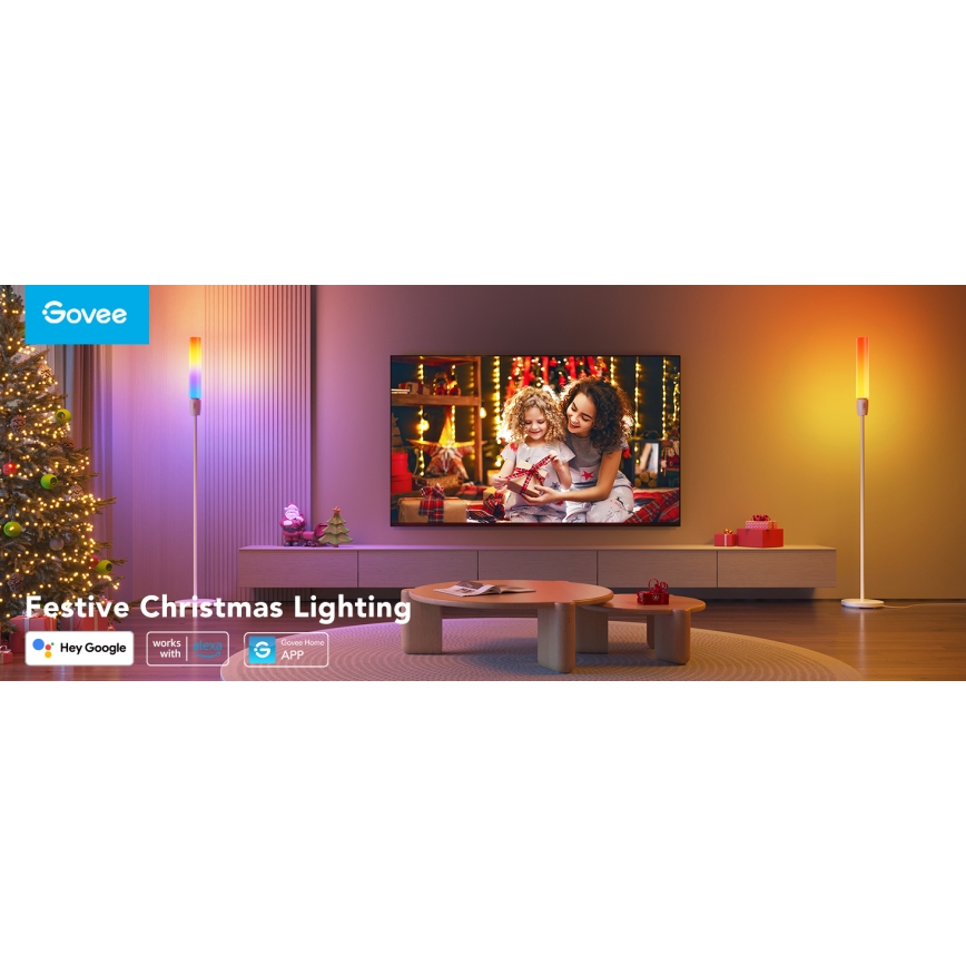 Govee - LED Hämardatav põrandalamp CYLINDER SMART RGBICWW 2200-6500K