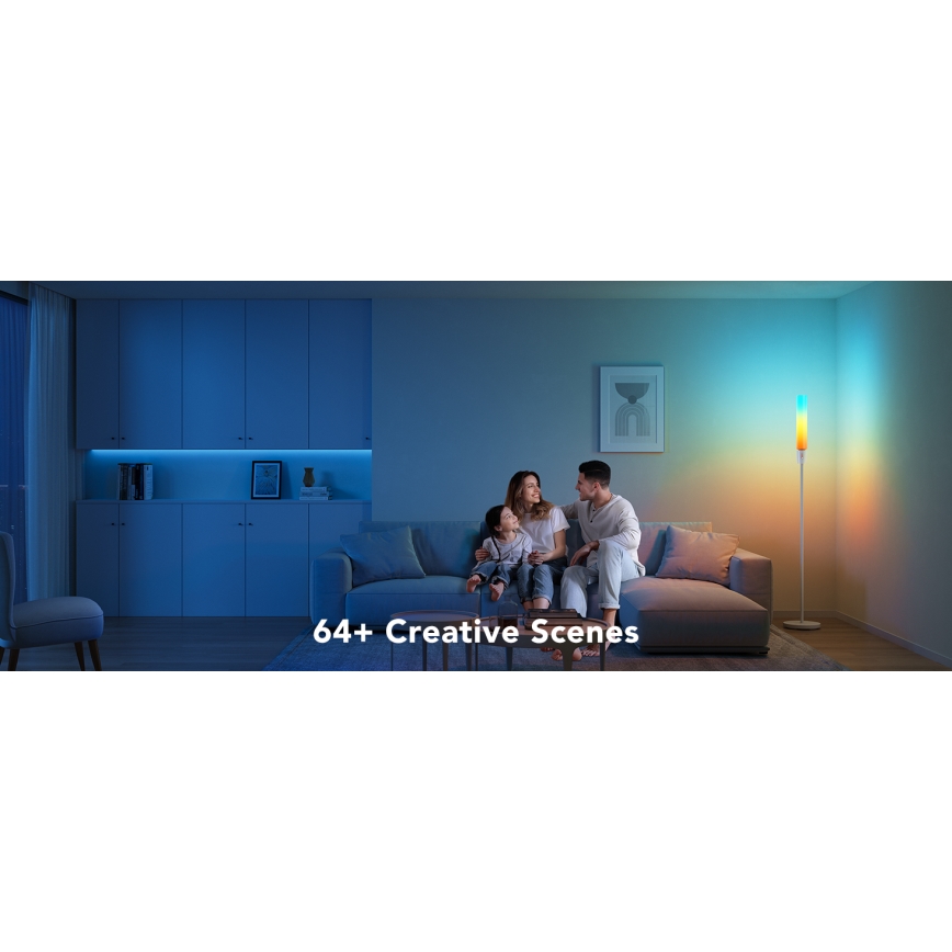 Govee - LED Hämardatav põrandalamp CYLINDER SMART RGBICWW 2200-6500K