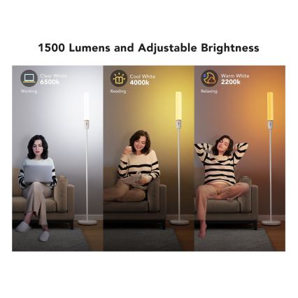 Govee - LED Hämardatav põrandalamp CYLINDER SMART RGBICWW 2200-6500K