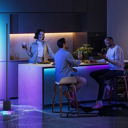 Govee - LED Põrandalamp kõlariga Pro RGBICWW 2200-6500K Wi-Fi + kaugjuhtimispult
