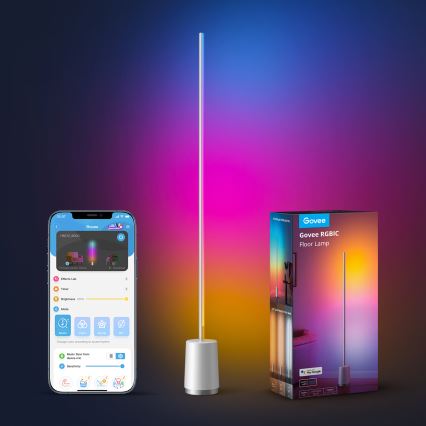 Govee - LED Hämardatav põrandalamp Lyra Smart RGBICWW 2200-6500K Wi-Fi + kaugjuhtimispult