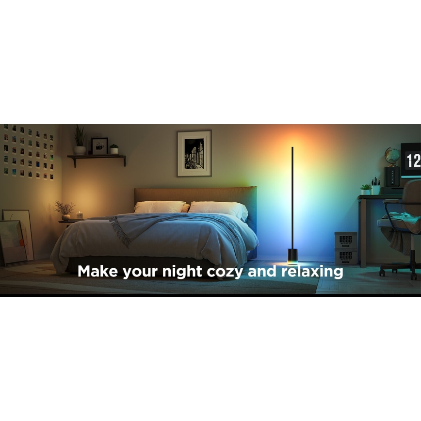 Govee - LED Põrandalamp Smart MATTER LED RGBICWW 2200-6500K Wi-Fi + kaugjuhtimispult