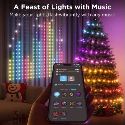 Govee - LED RGB Hämardatav väli dekoratiivne kett LED/15W/230V IP65 Wi-Fi