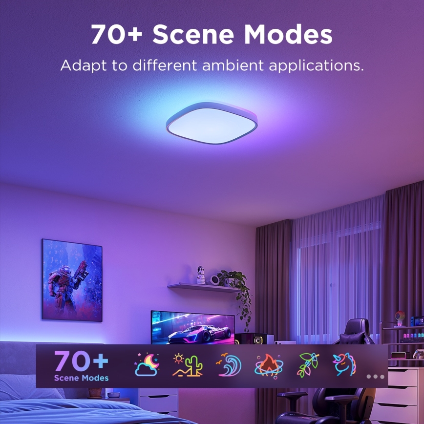 Govee - LED RGBIC Hämardatav laevalgusti LED/24W/230V 2700-6500K Wi-Fi
