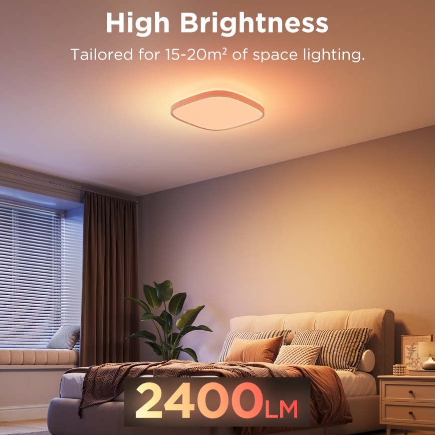 Govee - LED RGBIC Hämardatav laevalgusti LED/24W/230V 2700-6500K Wi-Fi