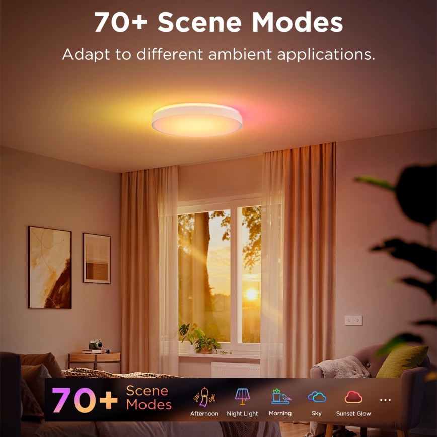 Govee - LED RGBIC Hämardatav laevalgusti LED/49W/230V 2700-6500K Wi-Fi