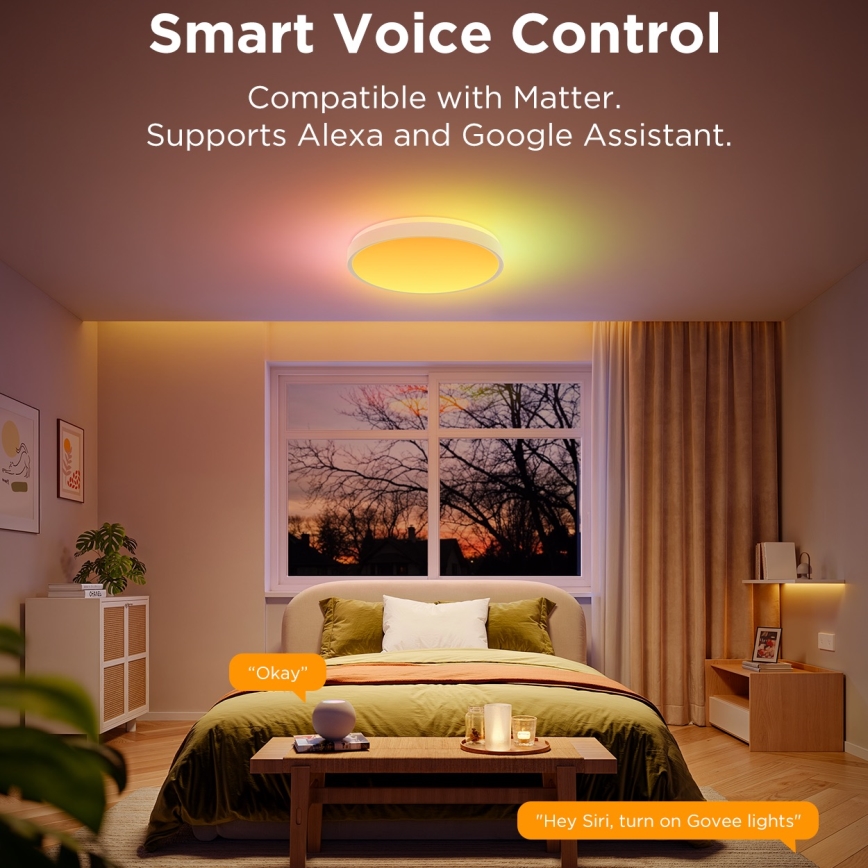 Govee - LED RGBIC Hämardatav laevalgusti LED/49W/230V 2700-6500K Wi-Fi