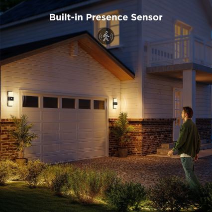 Govee - LED RGBIC hämardatav välisseinavalgusti anduriga MATTER LED/230V IP65 2700-6500K Wi-Fi