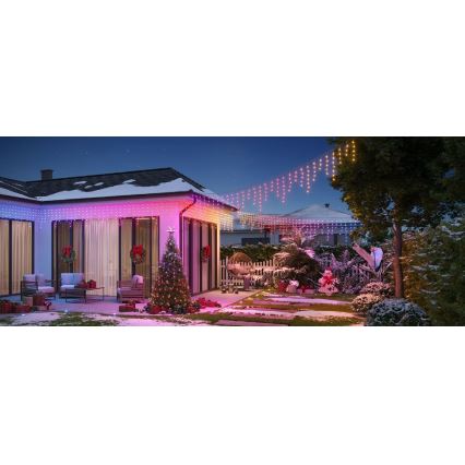 Govee - LED RGBIC Väli valguskett Smart jääpurikad 10m Wi-Fi Matter IP65