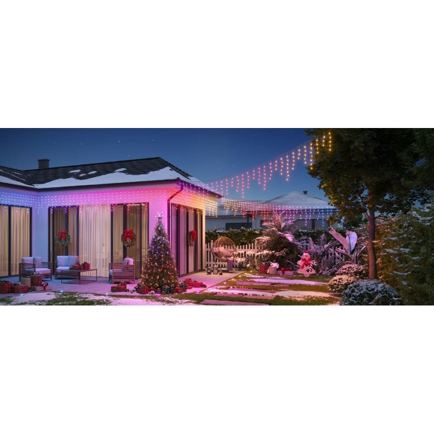 Govee - LED RGBIC Väli valguskett Smart jääpurikad 10m Wi-Fi Matter IP65