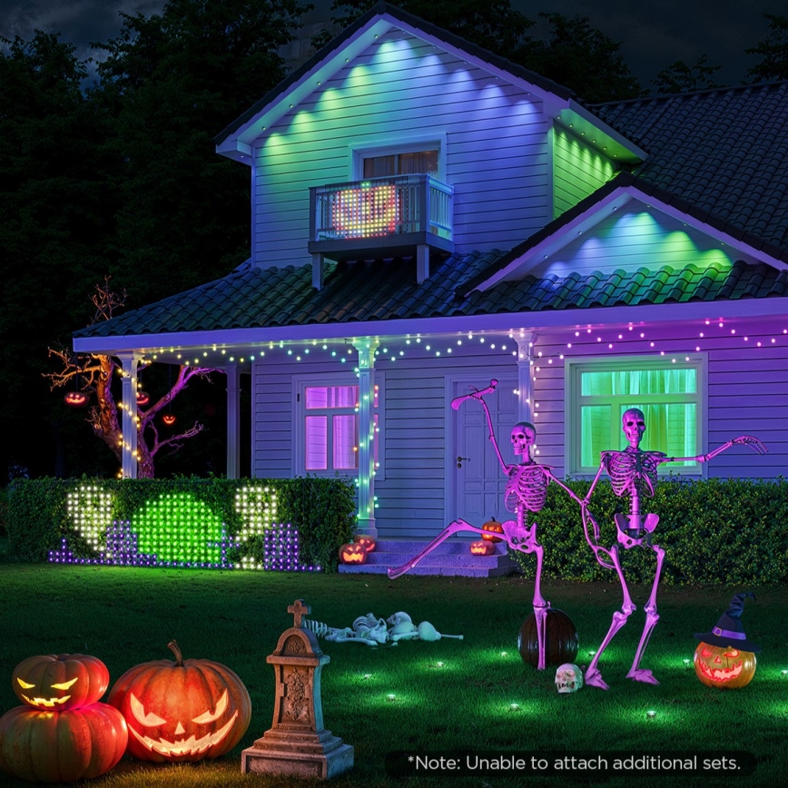 Govee - LED RGBIC väline valgusvõrk 143x85cm Wi-Fi Matter IP65