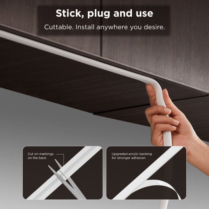 Govee - LED RGBICW Hämardatav valgusriba COB 3780 dioodid 3m Wi-Fi Matter