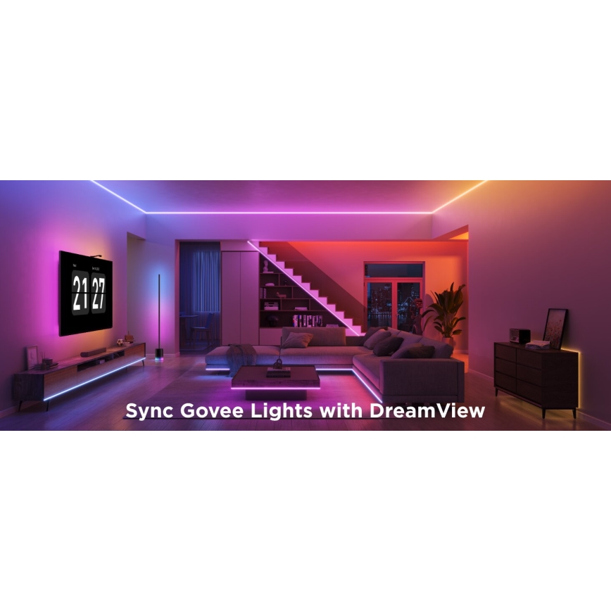Govee - LED RGBICW Hämardatav valgusriba COB 3780 dioodid 3m Wi-Fi Matter