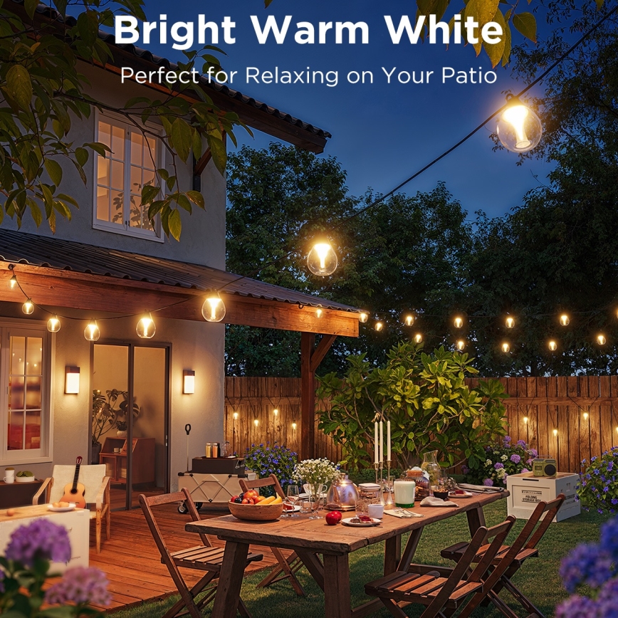 Govee - LED RGBICW Hämardatav väli Dekoratiivne kett LED/24W/230V IP67 2700-6500K Wi-Fi