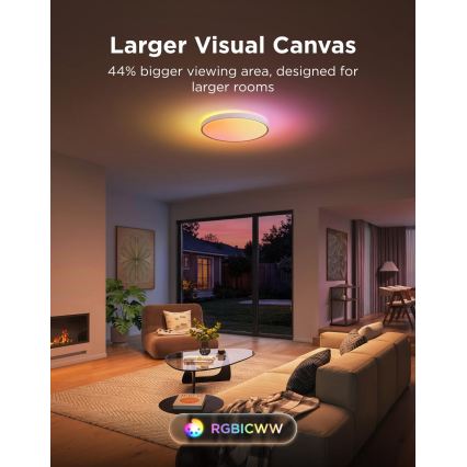 Govee - LED RGBICWW hämardatav laevalgusti LED/55W/230V läbimõõt 46 cm Matter Wi-Fi