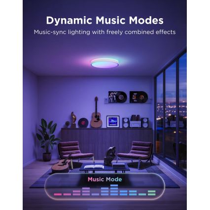 Govee - LED RGBICWW hämardatav laevalgusti LED/55W/230V läbimõõt 46 cm Matter Wi-Fi