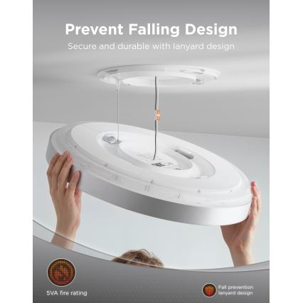 Govee - LED RGBICWW Hämardatav laelamp LED/55W/230V läbimõõt 53 cm Matter Wi-Fi