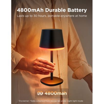 Govee - LED RGBICWW Hämardatav laualamp CLASSIC MATTER LED/10W/5V 4800mAh Wi-Fi