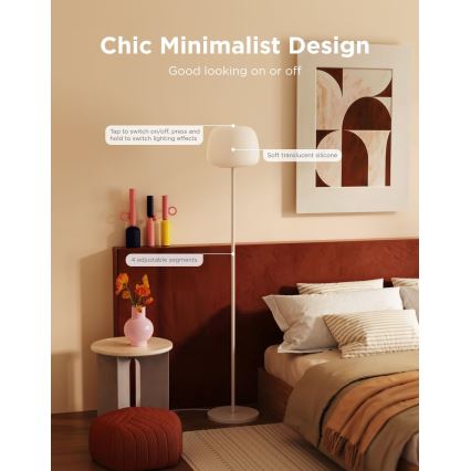 Govee - LED RGBICWW Hämardatav põrandalamp LANTERN MATTER LED/24W/230V Wi-Fi 160 cm