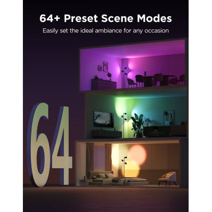 Govee - LED RGBICWW hämardatav põrandalamp TREE MATTER LED/48W/230V Wi-Fi