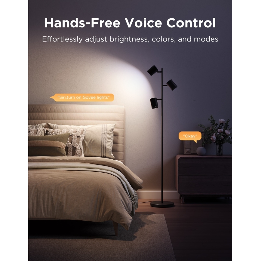 Govee - LED RGBICWW hämardatav põrandalamp TREE MATTER LED/48W/230V Wi-Fi