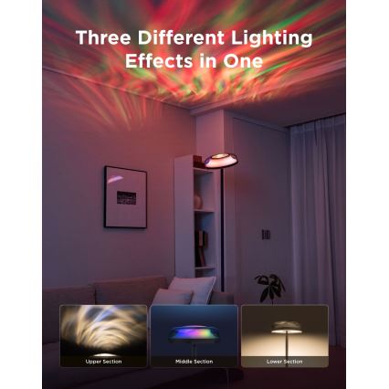 Govee - LED RGBICWW hämardatav põrandalamp UPLIGHTER MATTER LED/24W/230V Wi-Fi