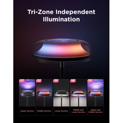 Govee - LED RGBICWW hämardatav põrandalamp UPLIGHTER MATTER LED/24W/230V Wi-Fi