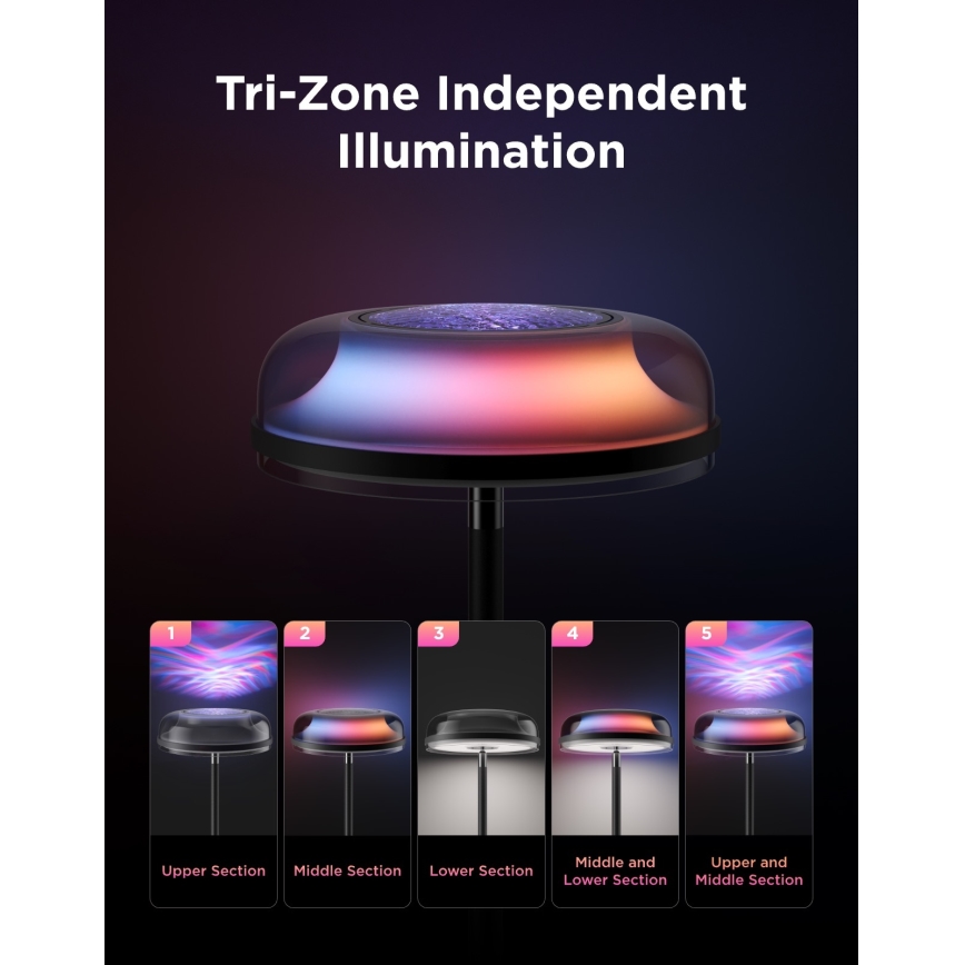 Govee - LED RGBICWW hämardatav põrandalamp UPLIGHTER MATTER LED/24W/230V Wi-Fi