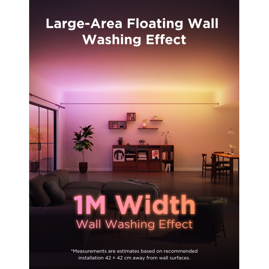 Govee - LED RGBICWW riputatav LED-riba LED/36W/24V 4m Skyline Matter Wi-Fi