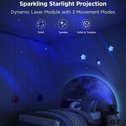 Govee - LED RGBW Galaxy Valgusprojektor Pro Wi-Fi Matter