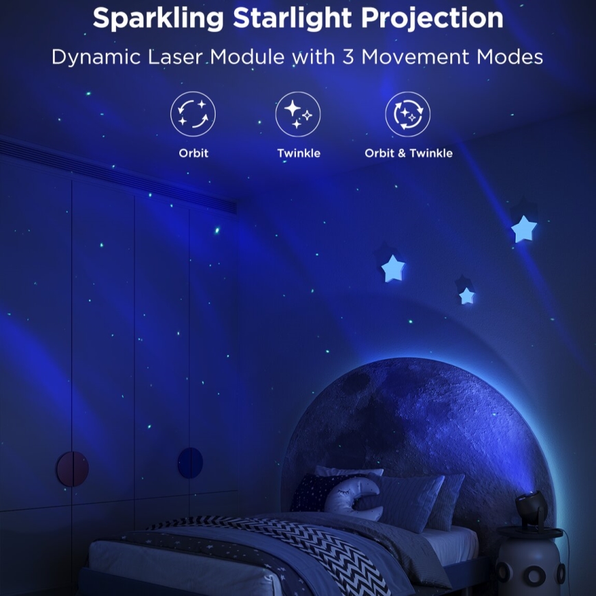 Govee - LED RGBW Galaxy Valgusprojektor Pro Wi-Fi Matter