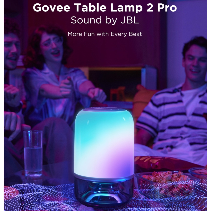 Govee - LED RGBW hämardatav lauavalgusti kõlariga LED/36W/12V Wi-Fi