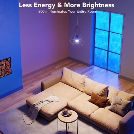 Govee - LED RGBWW Hämardatav pirn Smart MATTER E27/9W/230V 2700-6500K Wi-Fi