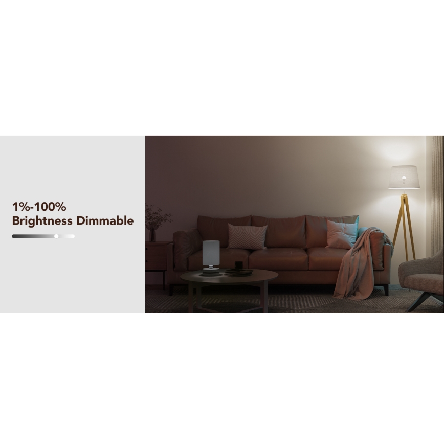Govee - LED RGBWW Pirn Smart E27/12W/230V 2700-6500K Wi-Fi