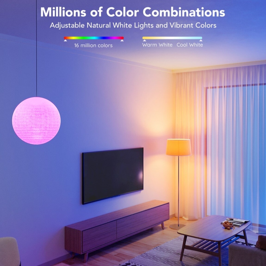 Govee - LED RGBWW Pirn Smart E27/9W/230V 2700-6500K Wi-Fi