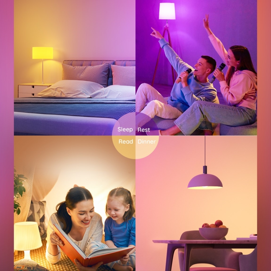 Govee - LED RGBWW Pirn Smart E27/9W/230V 2700-6500K Wi-Fi