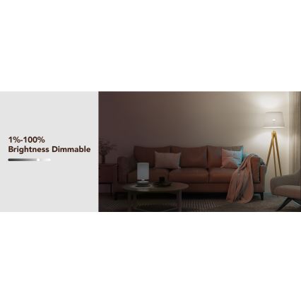 Govee - LED RGBWW Pirn Smart E27/9W/230V 2700-6500K Wi-Fi