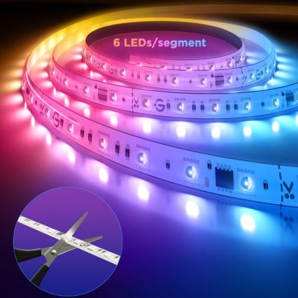 Govee - LED RGBWWIC Hämardatav pikendus riba Riba Valgustus 2 Pro 1m Wi-Fi Matter